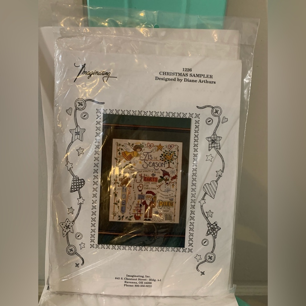 New Christmas Sampler Cross Stitch Kit 1226 by Diane Arthurs